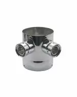 3″ Dual Draft Beer Tower Extension, Chrome
