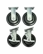 Set of 4 Casters for Vulcan Double Stack Ovens