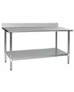 Stainless Steel Commercial Work Table 30 x 96 inches by Eagle Group w/ back splash