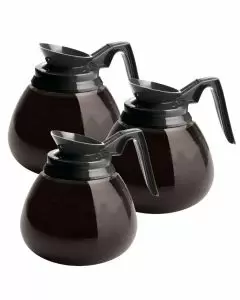 Bloomfield Glass Regular Coffee Decanter with Black Handle | Pack of 3
