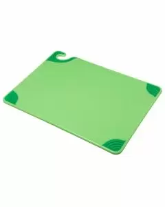 San Jamar CBG152012GN Saf-T-Grip Cutting Board 15" x 20" x 1/2" Green