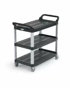 Vollrath 2-Shelf 40" Plastic Utility Cart | 300 Lb Capacity