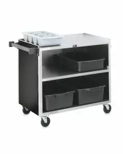 Vollrath 3-Shelf Paneled Stainless Steel Bussing Cart | 500 Lb Capacity