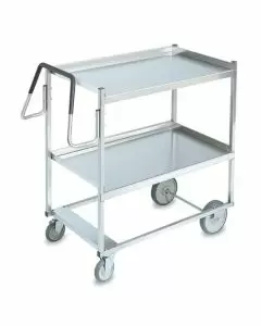 Vollrath 2-Shelf Stainless Steel Ergonomic Cart | 650 Lb Capacity