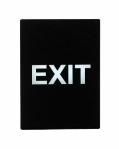 Winco Stanchion Frame Sign, EXIT