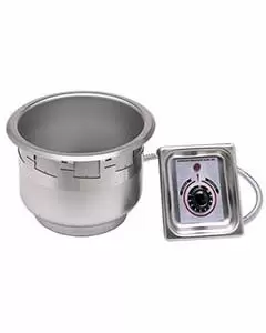 APW / Wyott 11 Qt Round Hot Food Well with Drain