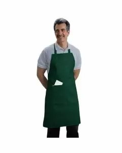 Full-length Bib Apron, Hunter Green