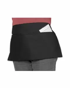 Black Half Size Waist Apron for Waitresses