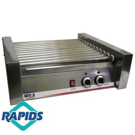 Benchmark 62030 30 Hot Dog Roller Grill | Dual Zone with Non-Stick