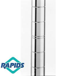 Intermetro Brite Plated Steel Post for Industrial Shelving (62
