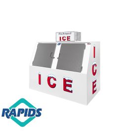 Leer L60ASL-R290 Outdoor Ice Merchandiser – 2-Door, 180-Bag Capacity