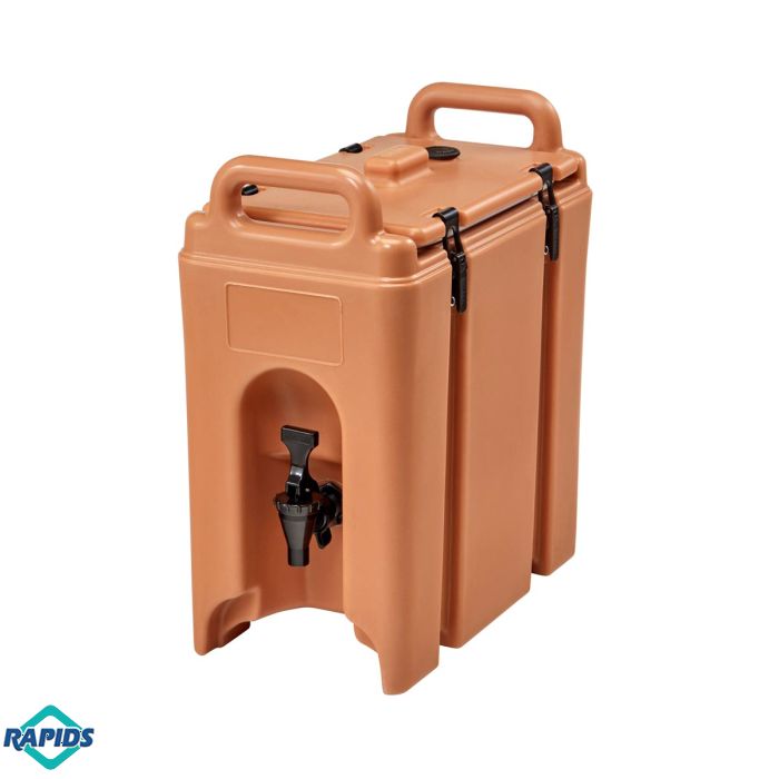 Cambro 250LCD157 Camtainer 2.5 Gal Coffee Beige Thermal Beverage