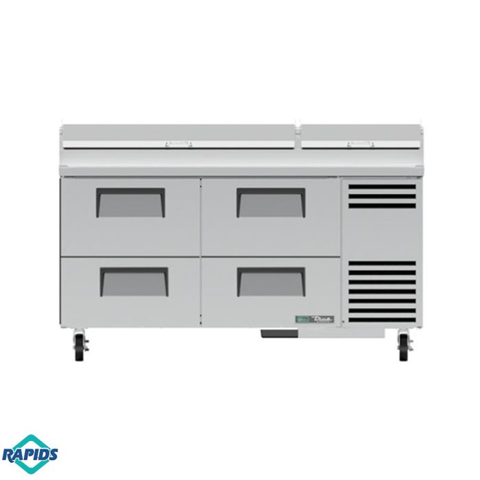 True TPP-AT-67D-4-HC 4 Drawer Refrigerated Pizza Prep Table