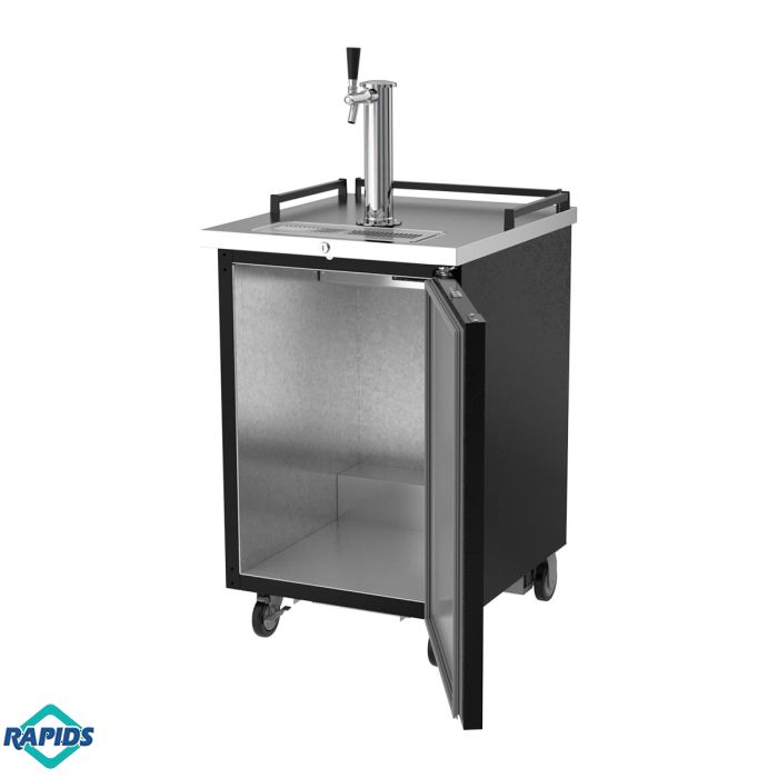 Beverage Air BM23HC-B Black Portable Beer Kegerator with Single Tap