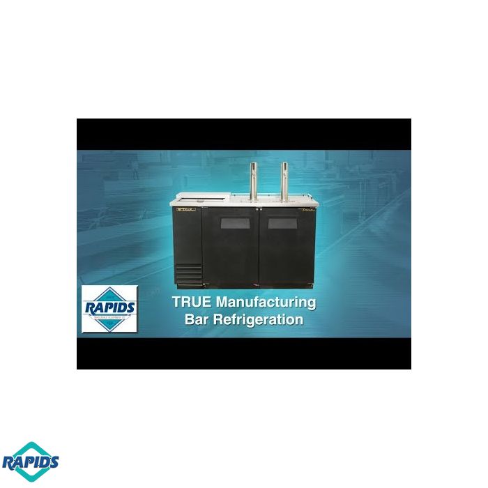 True TBB-4-HC 90” Back Bar Refrigerator with Solid Swing Doors
