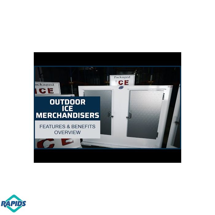 Ice Bag Merchandiser | Leer L100AS 2-Door Outdoor Ice Bag Freezer