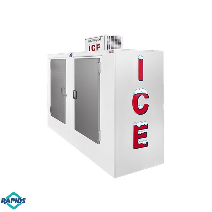 Ice Bag Merchandiser | Leer L100AS 2-Door Outdoor Ice Bag Freezer