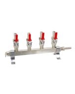 American Beverage 4-Way Beer Gas Co2 Distributor w/ Safety     