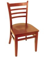 Quickship Ladderback Chair, Mahogany