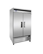 Atosa MBF8503GR Two Solid Door Two Section Reach-In Freezer