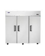 Atosa MBF8003 Three Solid Door Three Section Reach-In Freezer