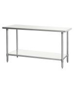Atosa SSTW-2424 Stainless Work Table | 24"W x 24"D | SS Legs and Undershelf