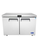 Atosa MGF8402GR Two Door Dual Section Undercounter Reach-In Refrigerator
