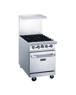 Dukers DCR24-4B 4 Burner 24" Gas Range