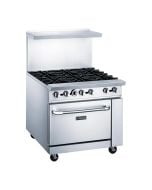 Dukers DCR36-6B 6 Burner 36" Gas Range