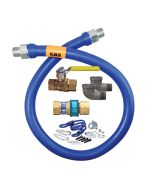 48" Gas Connector Kit, 1" Dia. with Two Elbows, Restraining Cable