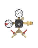 Olmstead HN-2-2 Twin Gauge, Dual Outlet Nitrogen Beer Regulator