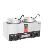 Vollrath 72029 Cayenne Twin-Well 7 qt. Countertop Rethermalizer with Accessory Package