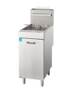 Shown with optional casters, sold separately.
Vulcan VEG 30-40 Lb Single Tank Gas Floor Fryer, 2 Baskets - EnergyStar