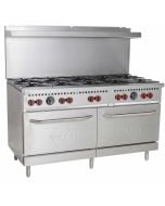 Vulcan SX60 60" 10-Burner Gas Range w/ 2 Ovens