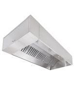 Econ-Air Wall Canopy Box Style Kitchen Exhaust Hood, 8'