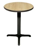 Round Bar & Restaurant Table (30" Tall Base with 24" Diameter Top)