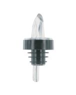 Spill-Stop Plastic Pourer Clear with Black Collar