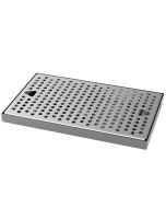 12" x 7-1/4" Stainless Steel Surface Mount Drip Tray Pan