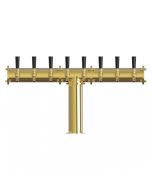 UBC Terra 8 Faucet T Tower Stainless Steel Gold Finish Glycol Ready