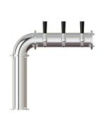 UBC Persey 3 Faucet Side-Mounted Tower Stainless Steel Polished Finish Glycol Ready