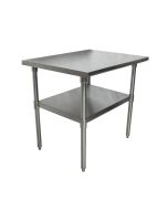 Stainless Steel Work Table 36" x 30" with Galvanized Leg & Undershelf