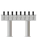UBC 8 Faucet Pass-Thru Box Tower Stainless Steel Chrome Finish Air-Cooled