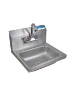 Wall Mount Hand Sink 14" X 10" X 5", w/ Splash Mount 4" Faucet