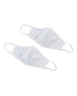 White Cotton Face Mask, 2-Ply | Medium/Large | Pack of 2