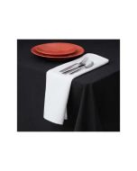 52" X 52" Square Black Tablecloth | Spun Polyester