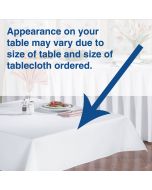 Marko 46"r White Tablecloth
