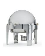 Vollrath 46070 6 qt. New York Round Countertop Chafer with Roll-Top Dome Cover