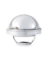 Vollrath 46268 6 qt. New York Round Drop-In Chafer with Retractable Dome Cover