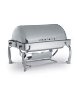 Vollrath 4634010 9 qt. Somerville Rectangle Chafer with Retractable Dome Cover
