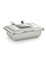 Vollrath 4644010 8 qt. Full Size Mirage Induction Chafer with Glass-Top Cover